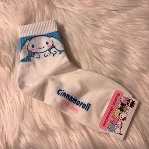 Sanrio Cinnamoroll White and Blue Character Socks One Size